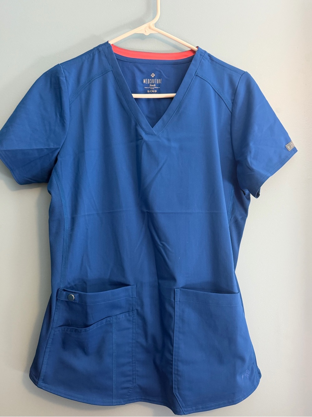 Med Couture Royal Blue Scrub Set|Womens Small Petite|Jogger pants|Excellent cond